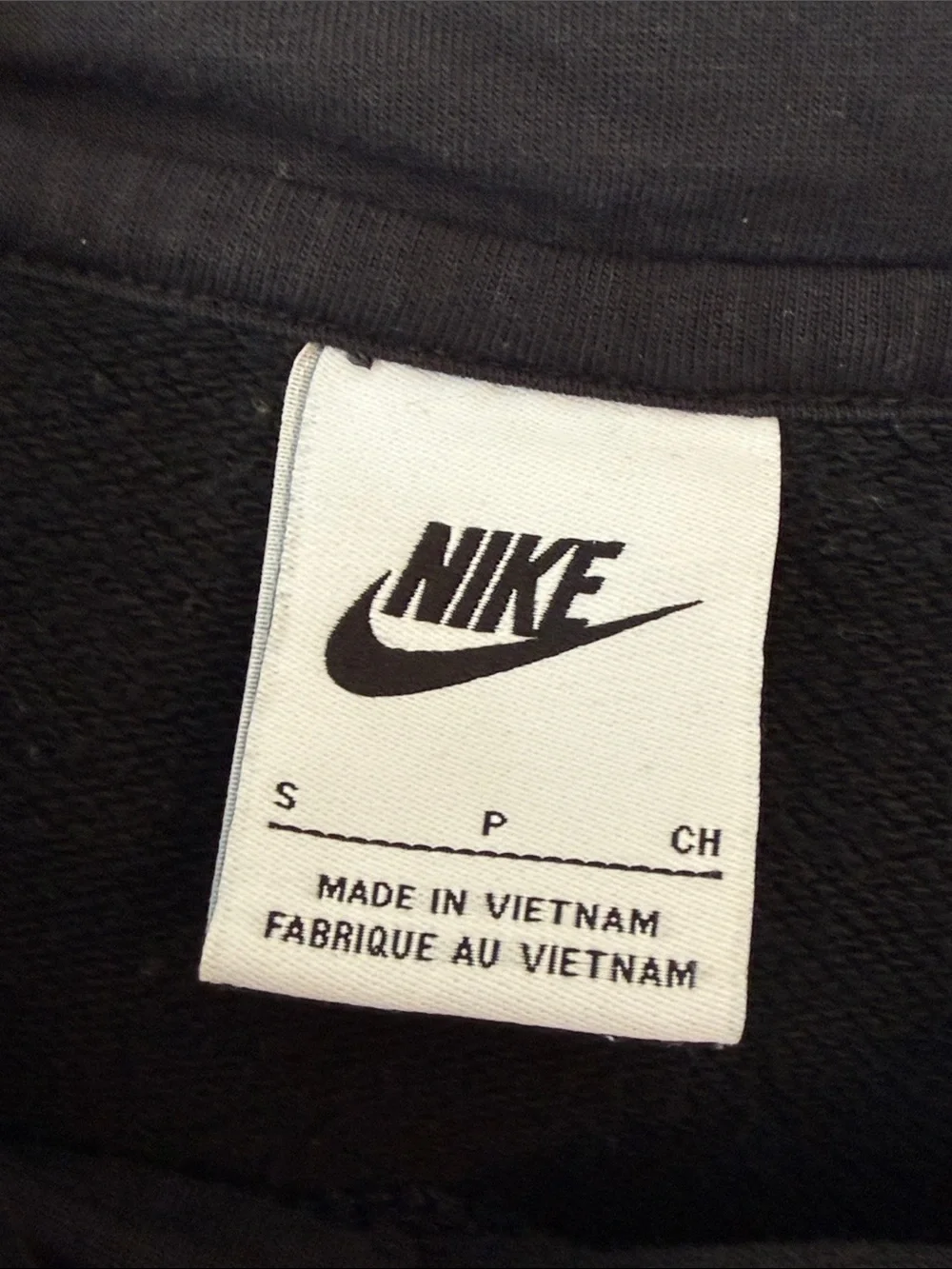 Nike Graphic Cropped Hoodie Black  Size Small